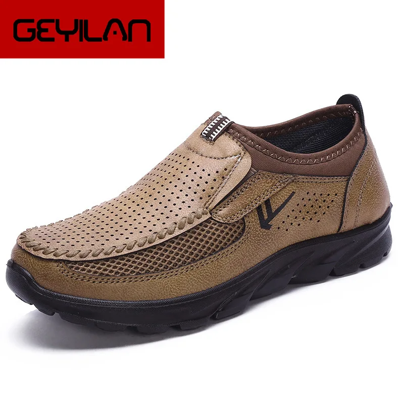Casual Lace Up Shoes Men Leather Walking Boat Shoe Loafers Moccasins Flats Luxury Brand Hot Sale Fashion 219 | Обувь