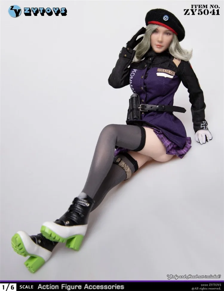 

1/6 ZYTOYS ZY504 Female Military Uniform Set fit 12" Body Collectible