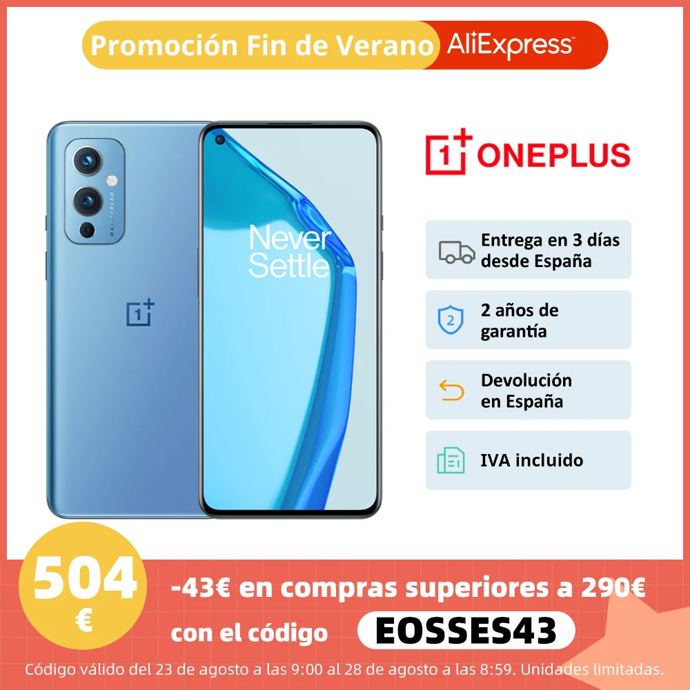 Смартфон OnePlus 9 телефон с глобальной прошивкой 8 ГБ/12 Гб ОЗУ 128 ГБ/256 ПЗУ Snapdragon 888 AMOLED