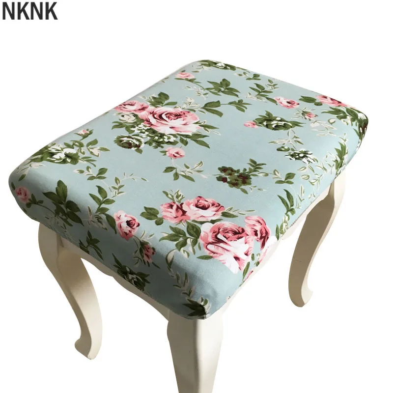 

Spandex Chair Cover Piano Stool Covers Elastic Chair Slipcovers Printed Seat Protector for Wedding Banquet Hotel Home Decor