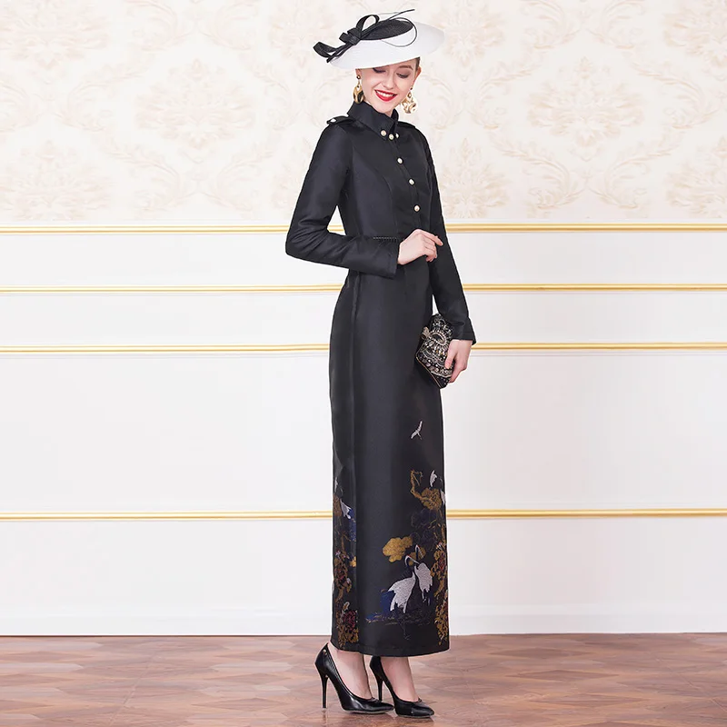 Осень текстурированная Slim Fit платье с вышивкой офисные женские туфли прямые