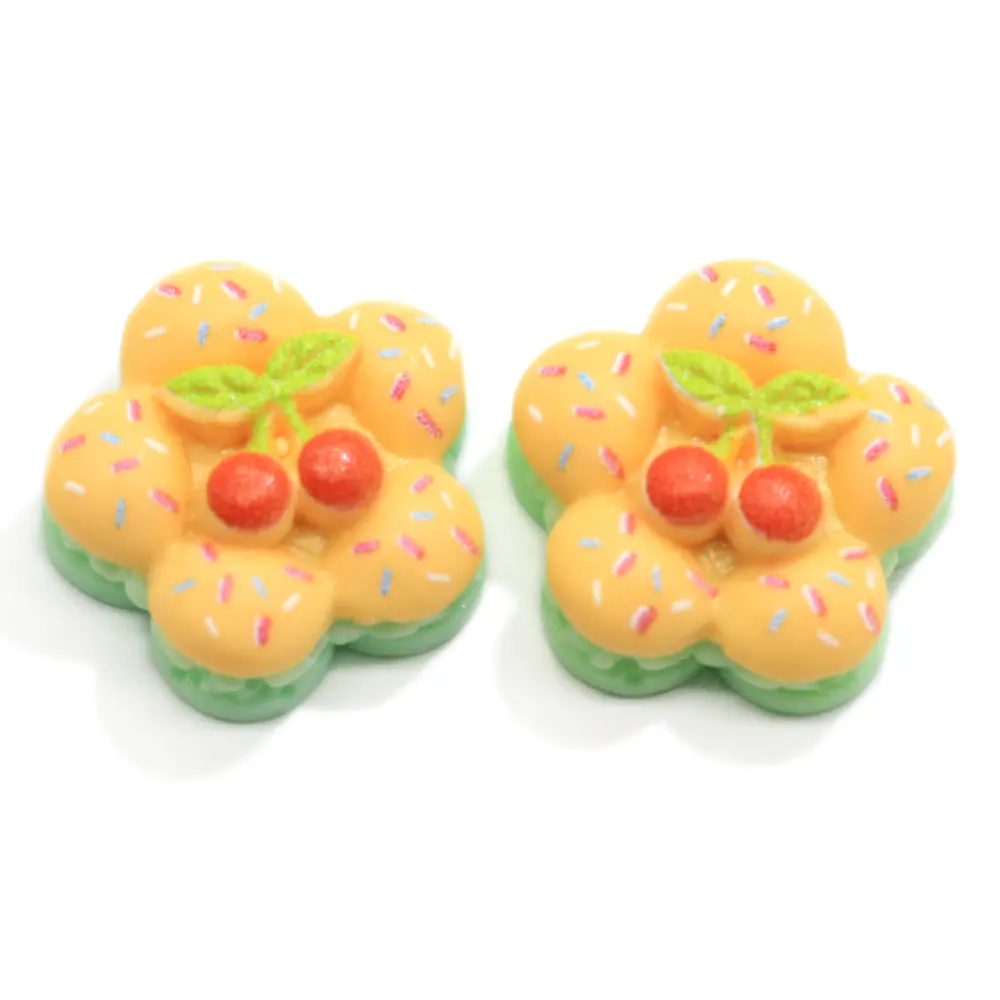 50/100 шт. цветок вишни кабошон Торт кукольный домик Еда сладкий плоская полимерная