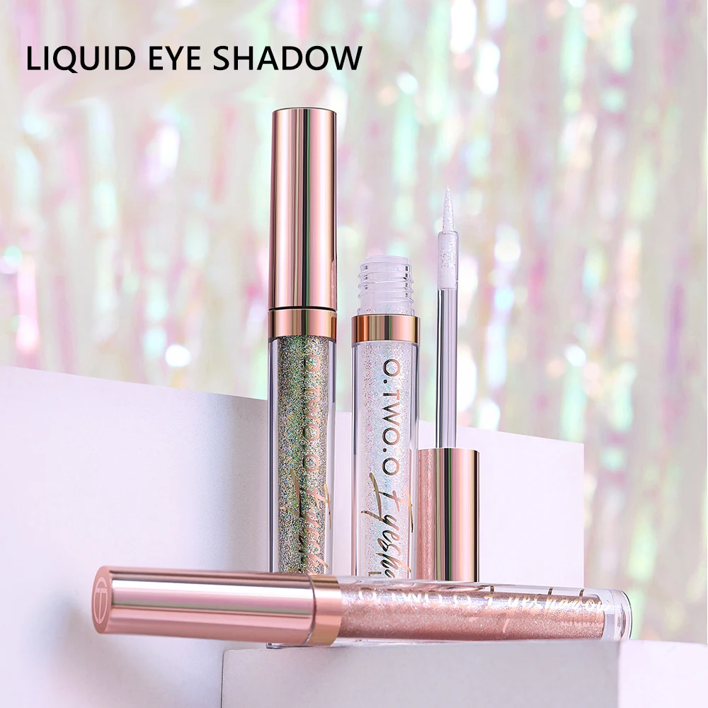 Sparkling Liquid Eyeshadow Metallic Glitter Glow Shadows 8 Color Pigmented Waterproof Shiny Shadow Eyeliner Cosmetics for Eyes