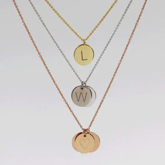 FYN15 колье с заказным именем персонализированные золотые подвески для монет