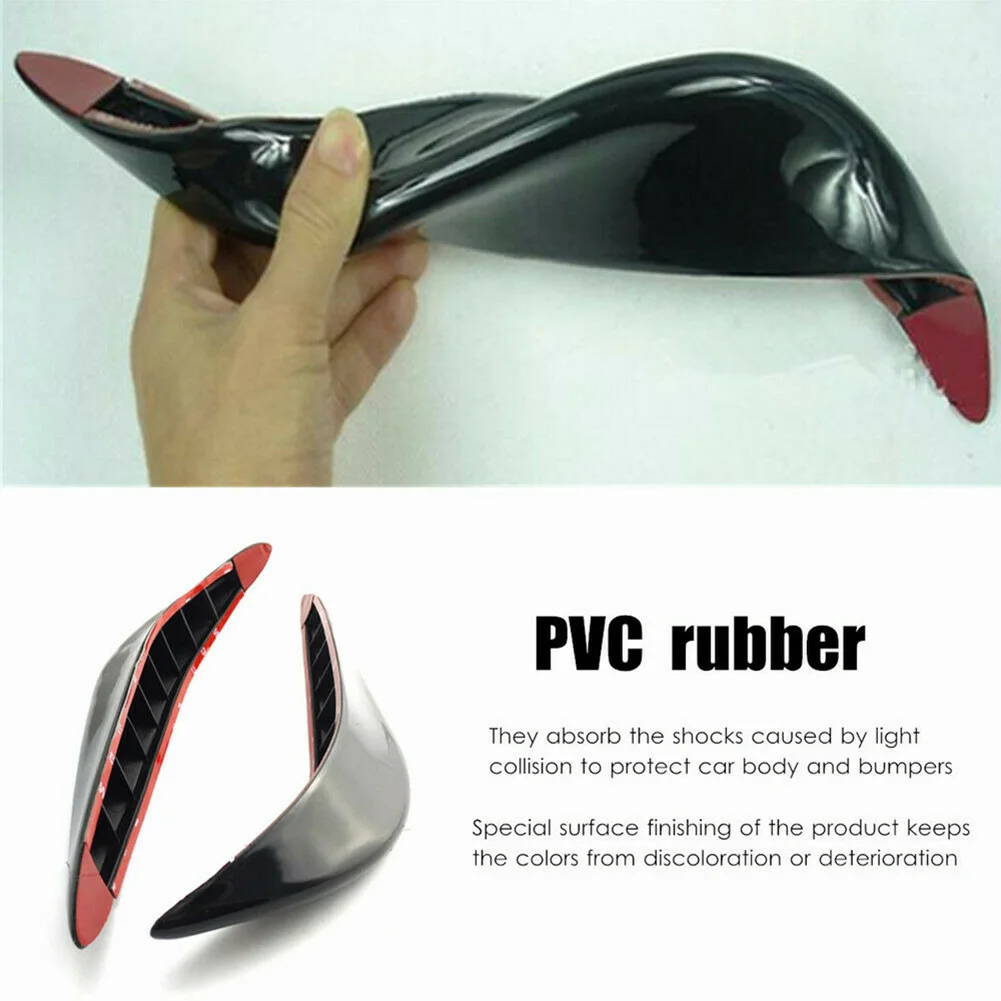 

2Pcs Universal Front Rear Bumper Lip Diffuser Splitter Fins Body Spoiler Canards Valence Chin Car Tuning Canard Auto Accessories