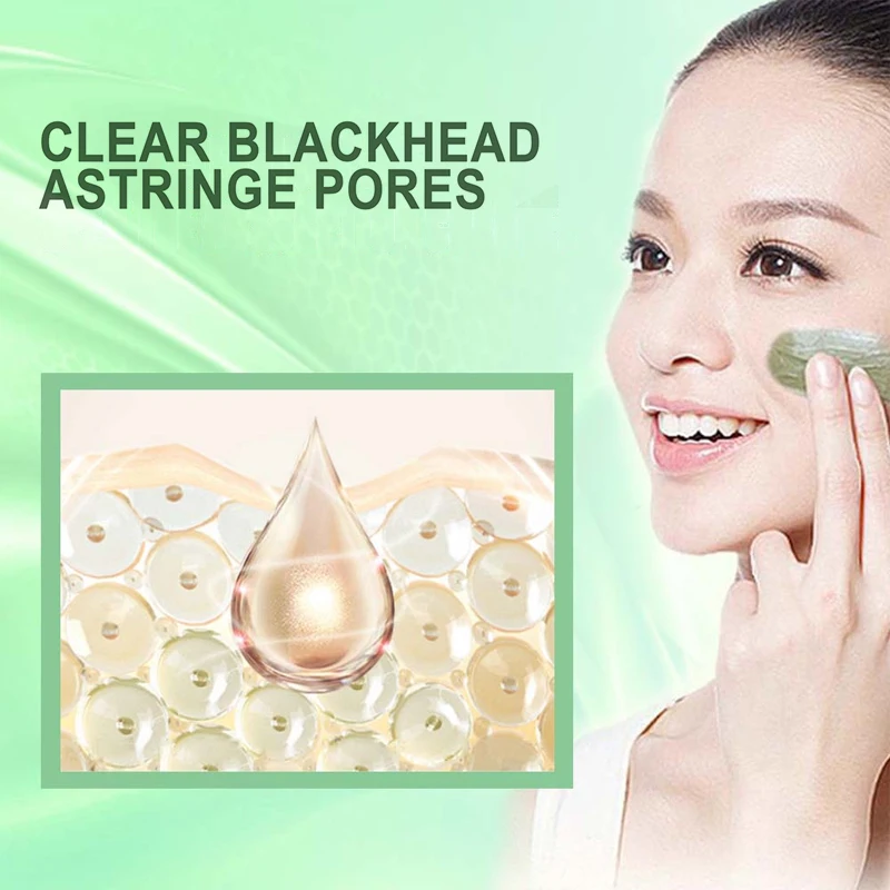 Грязевая маска для зеленого чая контроль жирности очищающая Очищающая акне