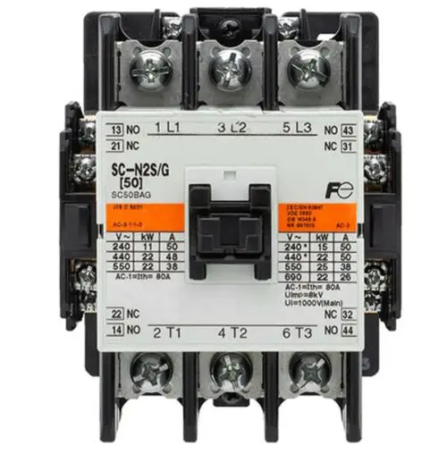 

SC-N2S/G DC48V 3P | 50A | 48VDC SC AC contactor (DC coil)