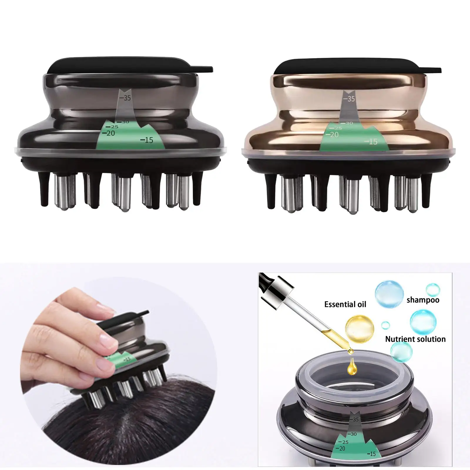 Расческа-аппликатор для кожи головы 14 заколок 40 мл | Красота и здоровье