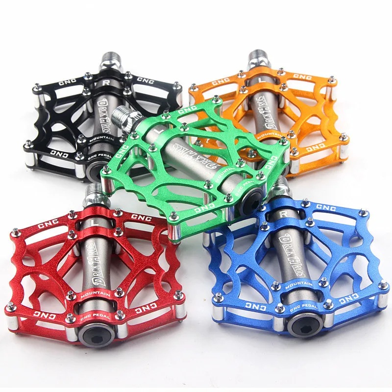 

3 Sealed Bearings Bicycle Mountain Bike Pedals Wide Platform Pedales Accessories Part Pedal clip Flat MTB Road Bicicleta