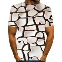 white abstract tops art t shirt graphic tops 3d shirts summer short sleeve cool tee
