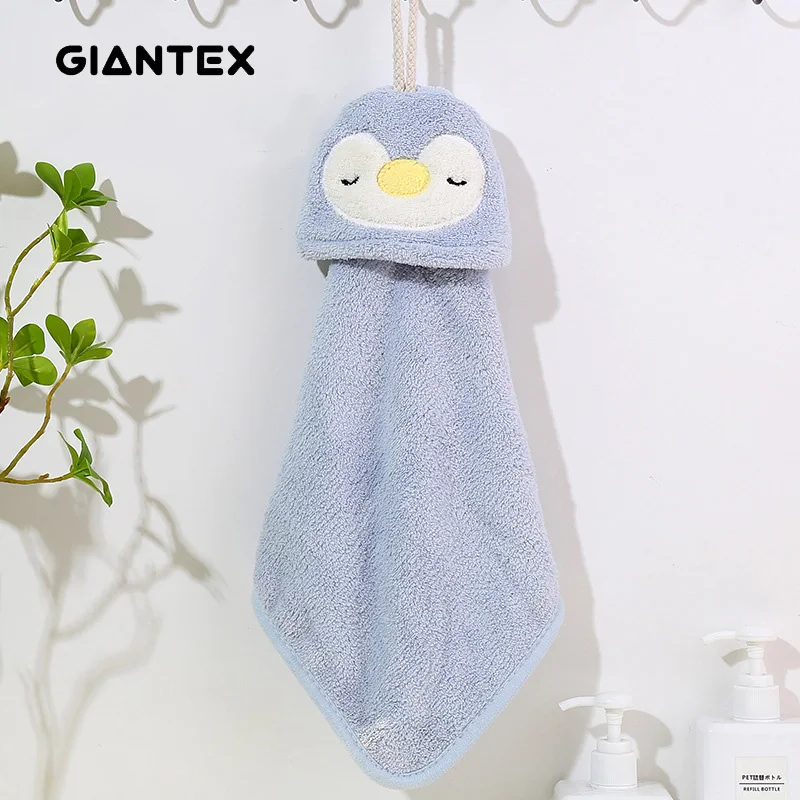 GIANTEX махровое банное полотенце для дома милые модели животных рук коралловый