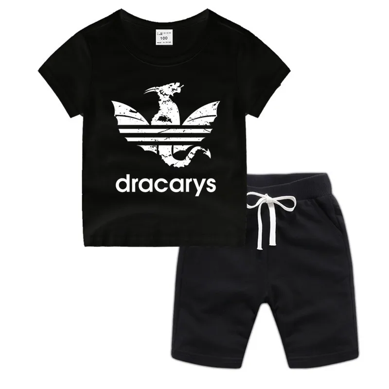 Хлопковая футболка с аниме для маленьких мальчиков и девочек Летняя детская