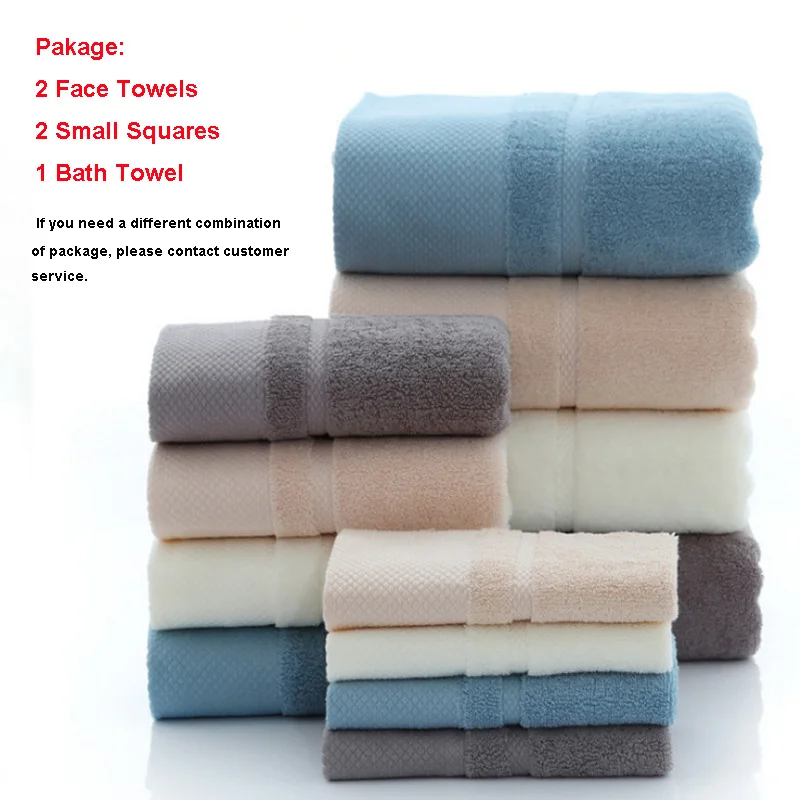 LeRadore 5 шт набор хлопчатобумажных банных Полотенца комплект для взрослых одежда