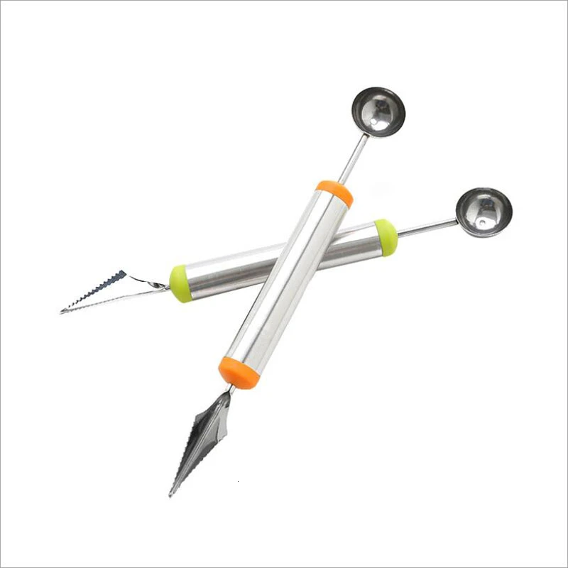 Креативный нож для резьбы по фруктам арбузный шариковый совок мороженого ложка