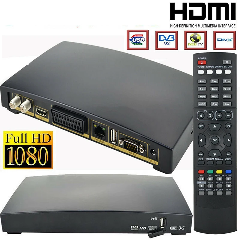 Цифровой спутниковый ресивер с поддержкой Xtream ТВ USB Wi Fi Youtube Biss для совместного