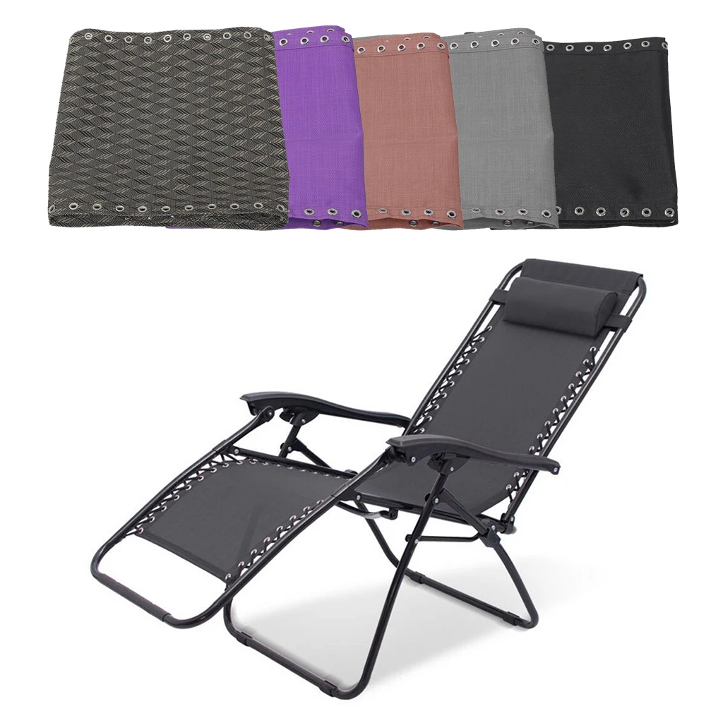 Recliner Replacement Mesh Breathable Sling Chair Cloth Couch Garden Folding w Head Relax Cushion & Laces | Спорт и развлечения