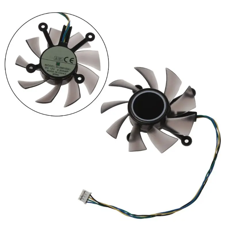 

R128015SU 75mm 0.50AMP 4pin Graphics Card Cooling Fan for EAH5830 GTS 260 450