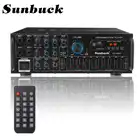 Стереоусилитель SUNBUCK, 2000 Вт, bluetooth, USB, SD, AMP, FM, DVD, AUX, ЖК-дисплей, домашний кинотеатр, караоке, дистанционное управление
