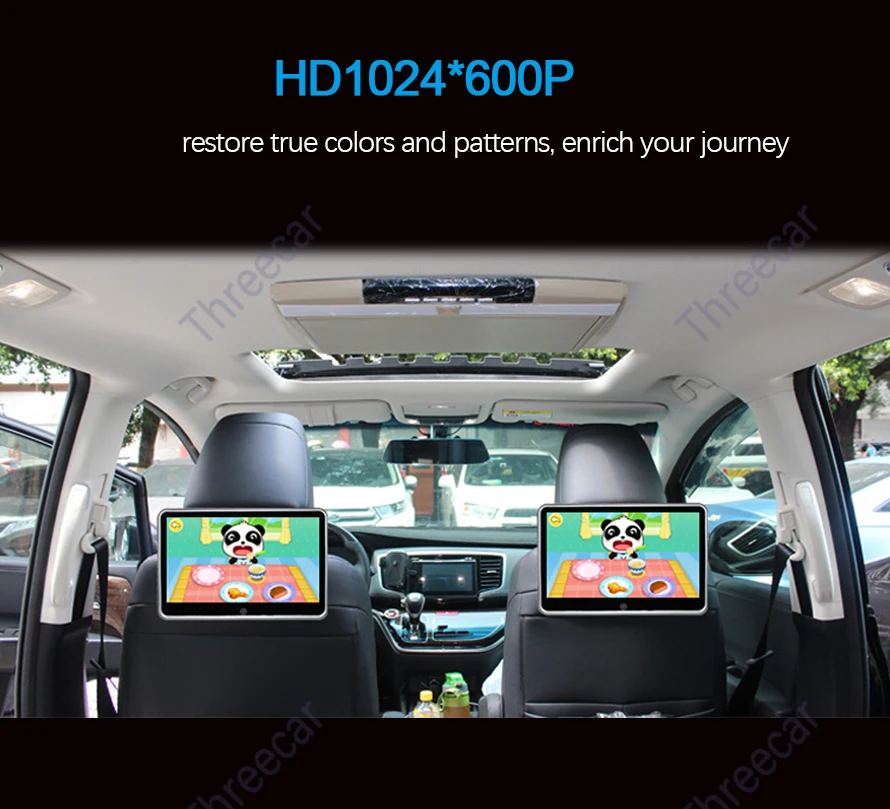 Автомобильный монитор на подголовник 10 1 дюйма мультимедийный аудио-видеоплеер с
