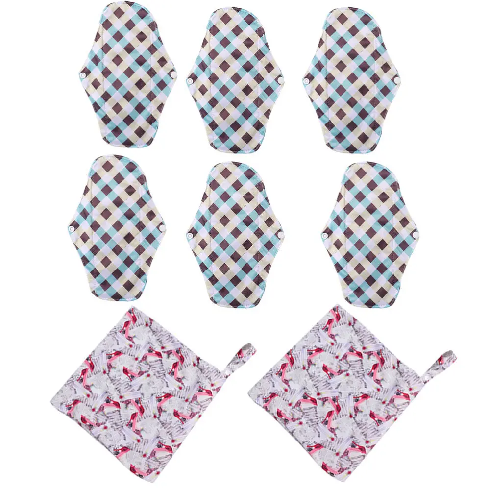 

8Pcs Washable Sanitary Pads and Storage Bags Sanitary Towels Sanitary Napkins