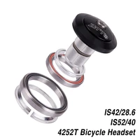 mtb road bicycle headset 42mm 52mm cnc 1 18 1 12 tapered tube fork integrated angular contact bearing heaset 4252t
