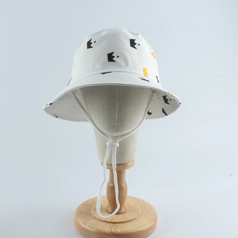 Летняя Детская Солнцезащитная шляпа Панама детское ведро с мультяшным рисунком