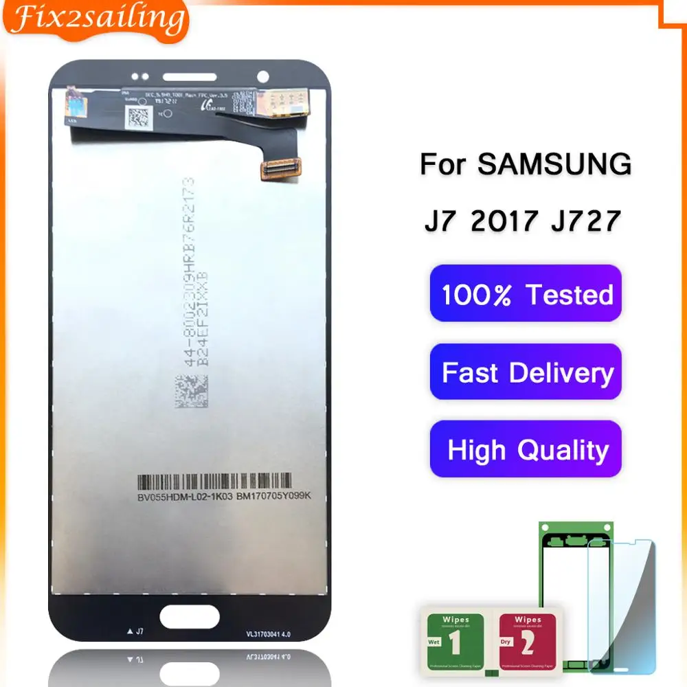 ЖК дисплей для Samsung Galaxy J7 2017 J727 SM J727P J727V J727A с сенсорным экраном и дигитайзером в