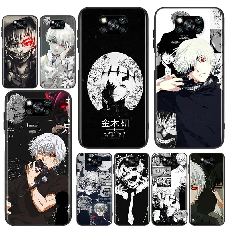 

Tokyo ghoul Cartoon Japan For Xiaomi Poco X3 GT NFC M3 F3 C3 M2 F2 F1 X2 Pro Mi Mix 3 Play Silicone Soft Black Phone Case