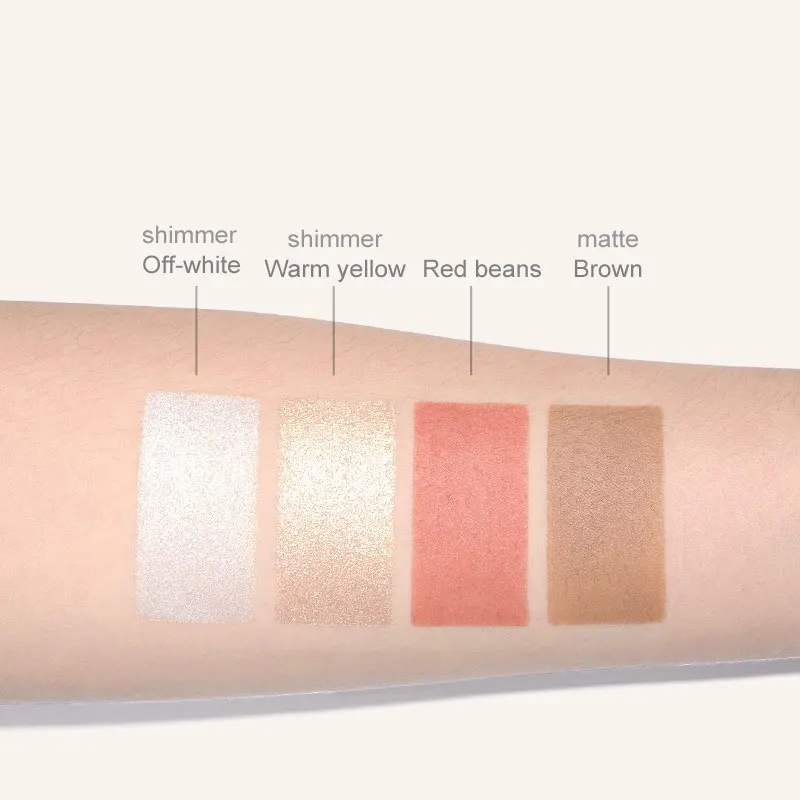 ELLESY брендовая Палитра с 4 цветами контур лица для макияжа пудра бронзер мерцание