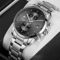 wwoor sports watches mens luxury brand stainless steel quartz watch chronograph date wristwatch fashion business male clock 2022
