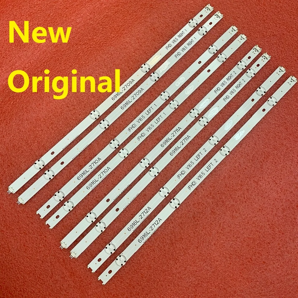 8 шт./компл. светодиодный подсветка полосы для LG 49UH603V 49UH620V 49UH610V 49LH590V 49LF5100 49LX300C 49LW55S