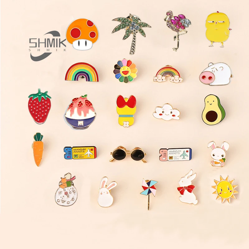 

Cartoon sweet girl heart brooch cute accessories small fresh soft anime decor cute dress collar pin hocus pocus