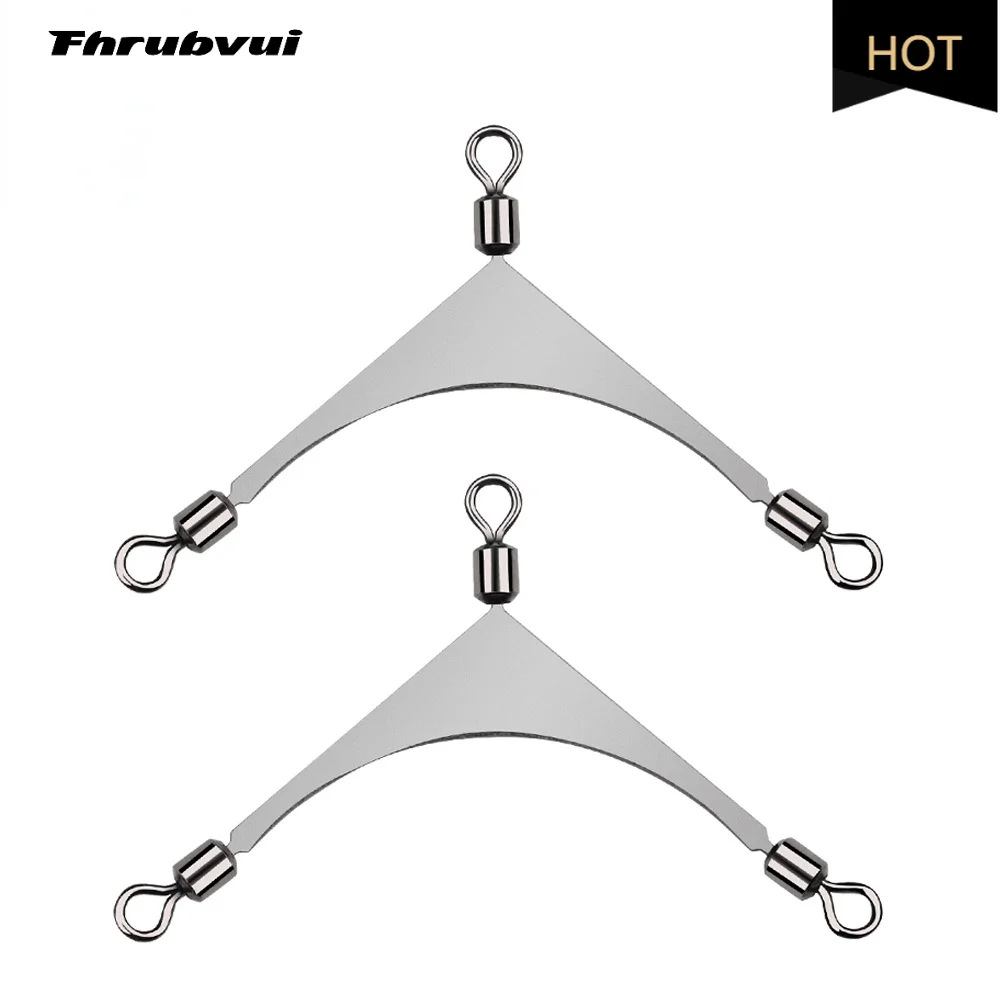 

10pcs Interlock Snap Ball Bearing Swivel Rolling Solid Rings Fishing Connector Ocean Boat Fishing Hooks Device