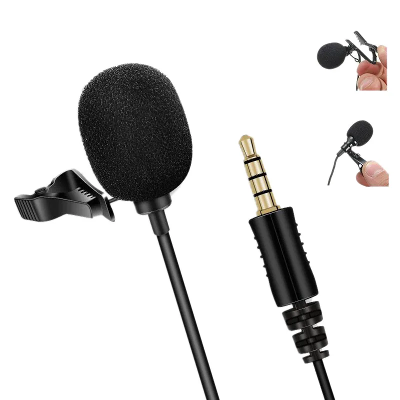 Профессиональный микрофон для телефона портативный мини стерео HiFi качественный