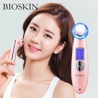 bioskin smart ultrasonic ion beauty device face skin care tighten lifting massager machine led photon
