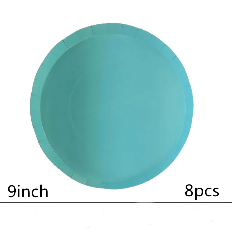 Purecolor бумажный стаканчик тарелка соломы 8 шт./компл. День рождения украшения детей