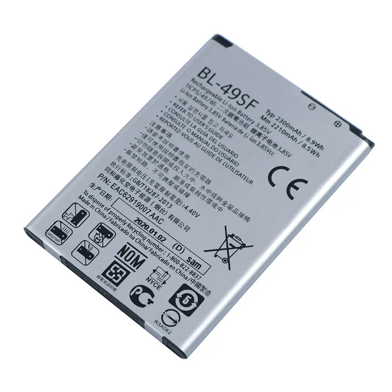 Оригинальный BL-49SF Батарея для LG H735T H525N G4 мини Beat G4C G4S 2300 мА-ч | Мобильные телефоны и