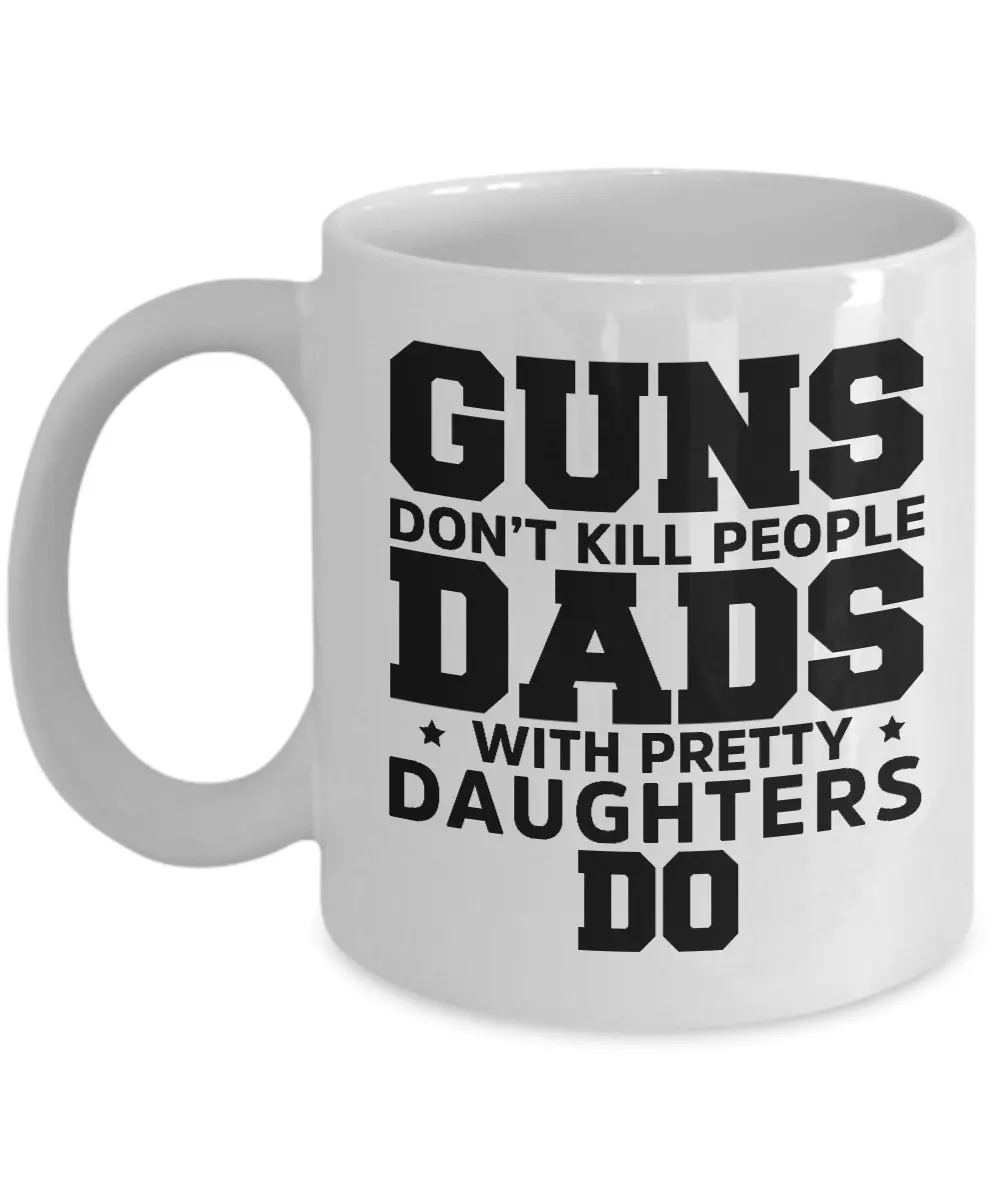Забавная кофейная кружка Guns Don't Kill Best Dad рождественские подарки|Кружки| |