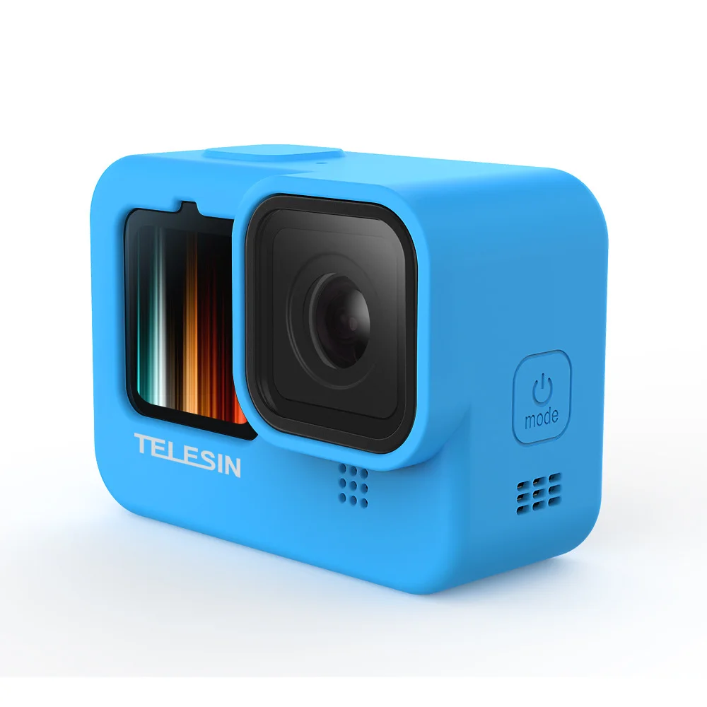 Высококачественный силиконовый защитный чехол TELESIN для Gopro Hero 9 + объектива