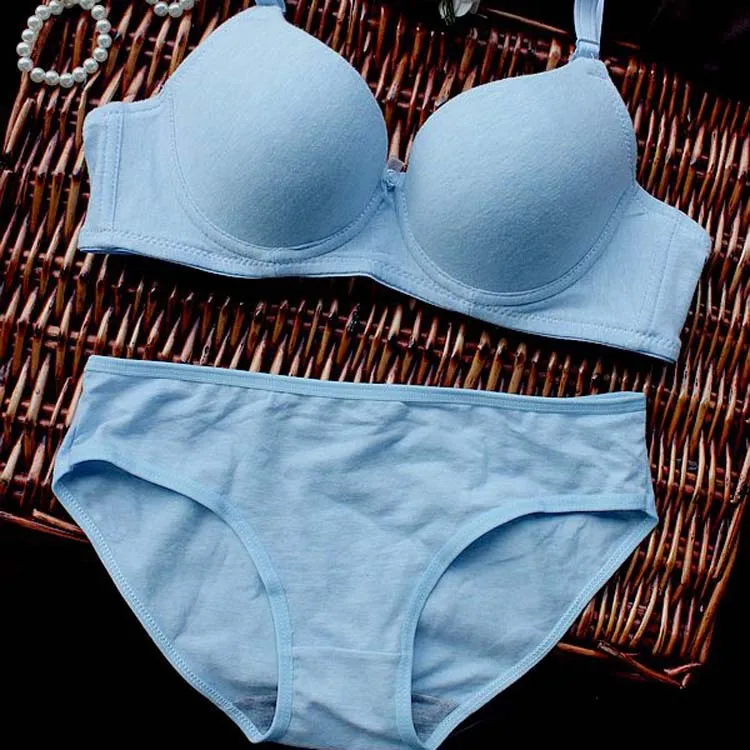 Новый сексуальный высококачественный Женский однотонный бюстгальтер набор