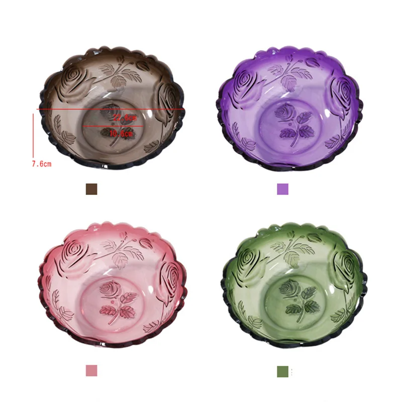 

Fruit Plate Snack Candy Desktop Decorative Highly Transparent Dish Dessert Plate Dance Party Wedding Food Container Snack Trays