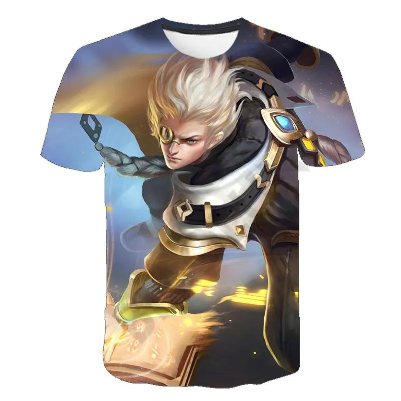 

Hot 5v5 Arena Game Children 3D Cosplay Clothes Summer Casual Fashion Print Short Sleeve T-shirts Chidlren Clothing Baby Boy Tees