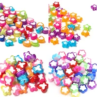 30pcsbag mixed colorful heart star butterfly flower ab beads acrylic spacer beads diy bracelet necklace for jewelry making