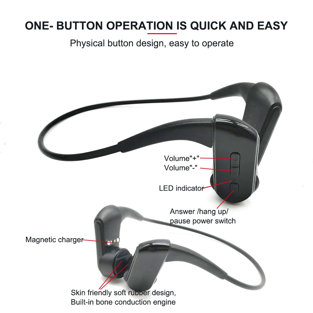 E3 защитные слуховые BT костные проводящие водонепроницаемые наушники