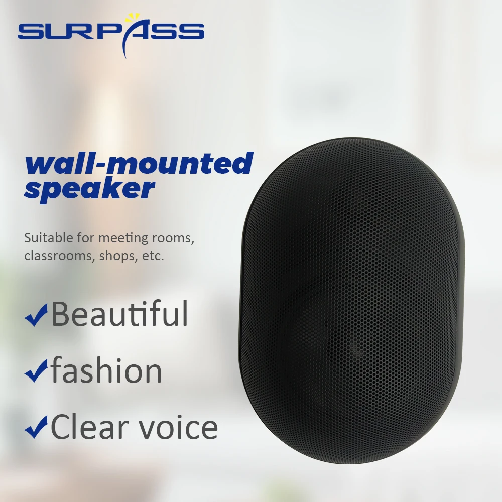 

30W 5inch Wateproof Marine Wall Mounted Speakers Box Outdoor PA Speaker for Public Address System Classrooms Conference Rooms