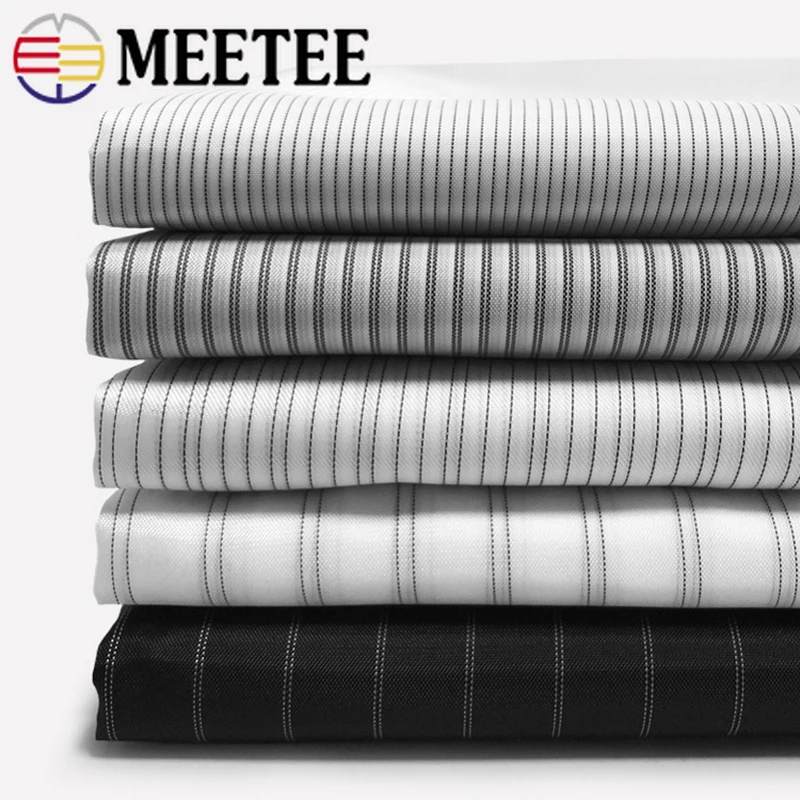Meeetee 100/x см полиэстер тафта полосатая ткань для детской декоративной ткани