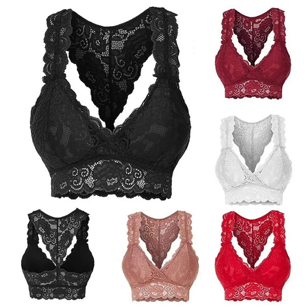 

Bra Sexy Stretchable Women Floral Lace Underwear for Home