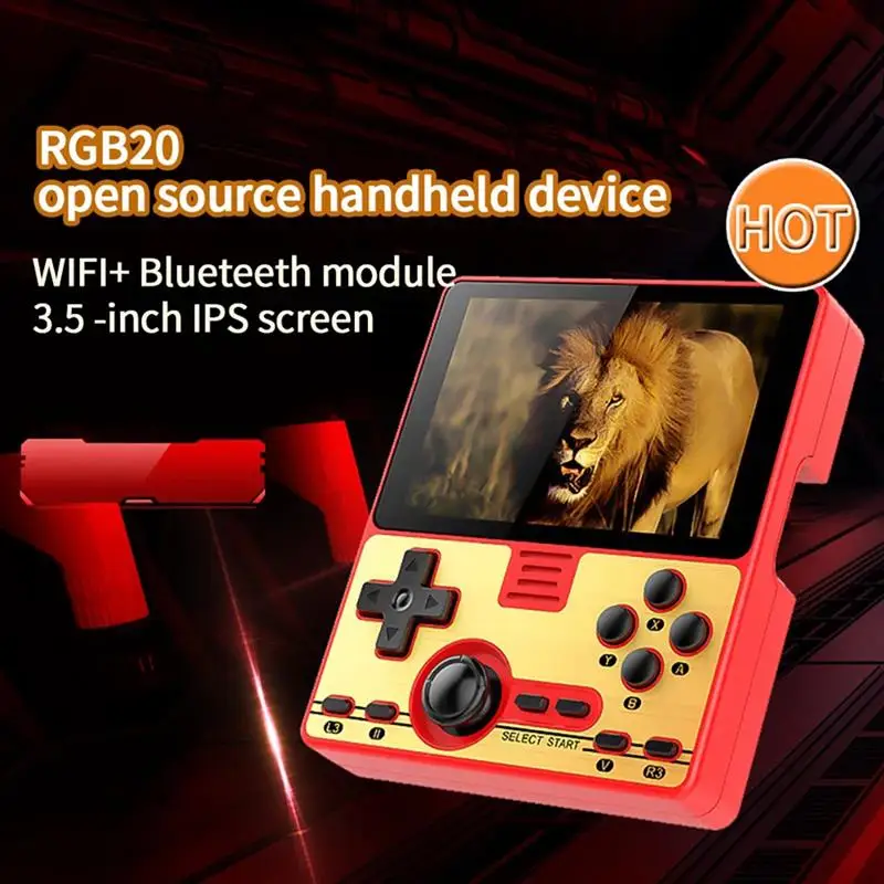 

RGB20 Wifi Bluetooth Handheld Game Consoles Retro Video Game Console Game Player Handheld Game Players Gamepads for Kids Gift