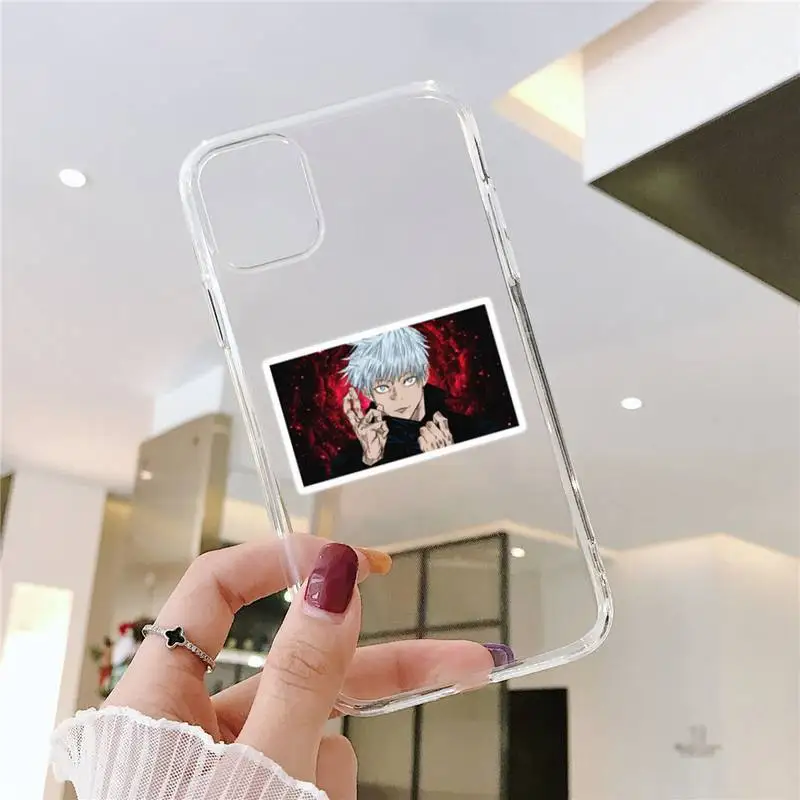 

Hot Anime Jujutsu Kaisen Phone Case For iphone 12 11 8 7 6s 6 5 5s 5c se plus mini x xs xr pro max Transparent soft