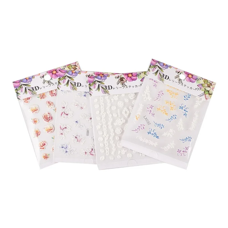 

Ins nail accessories nail stick flower plant series embossed nail stick nail decoration nails accessories